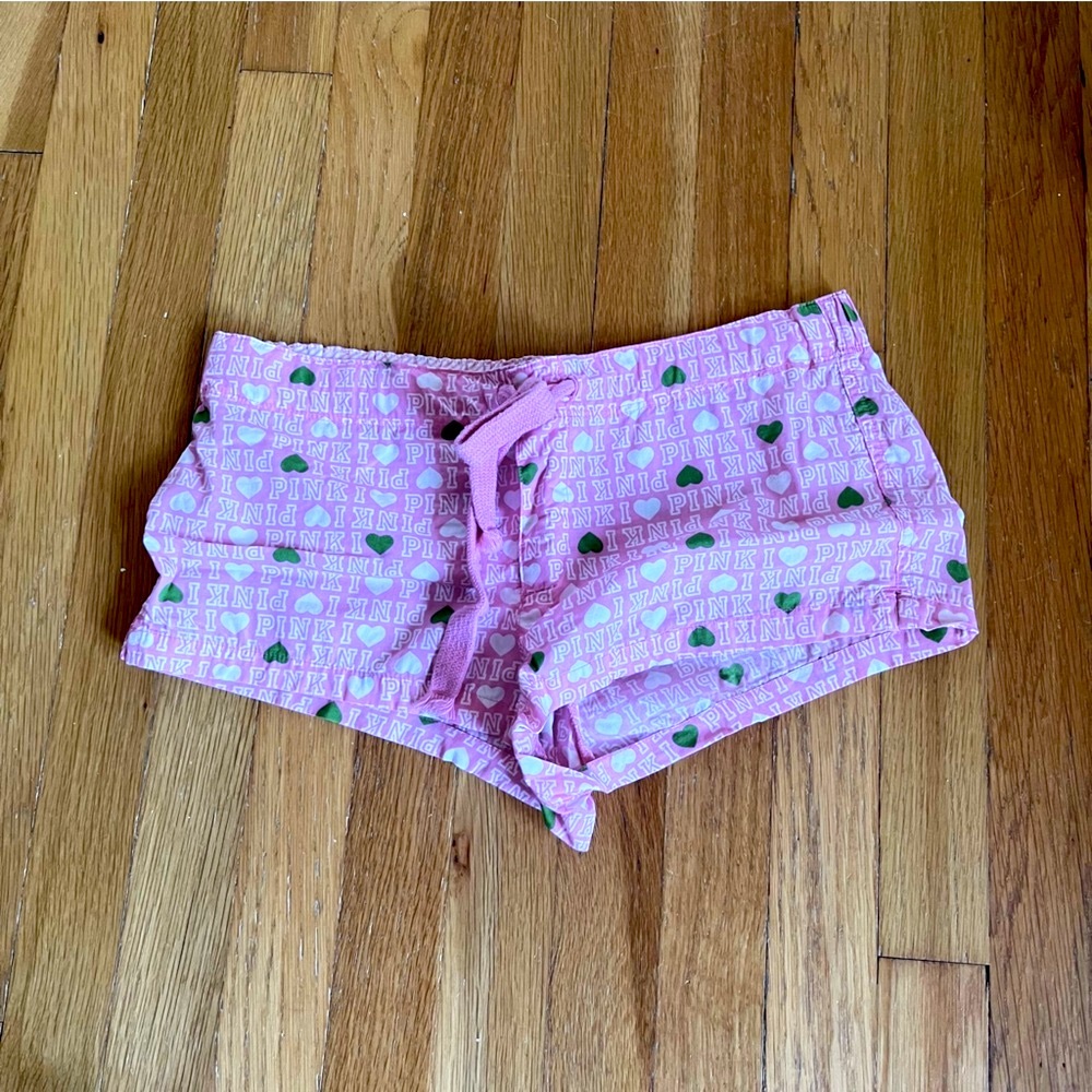 Victoria's Secret Pink Heart Print Shorts